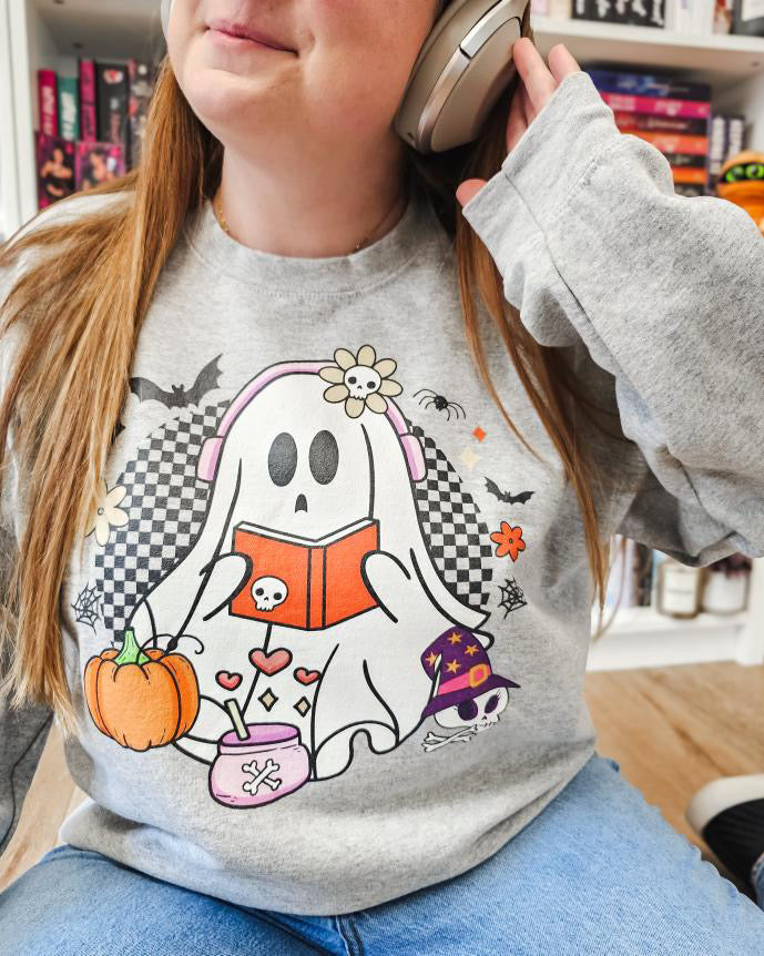 Ghost Audiobook Reader Sweatshirt