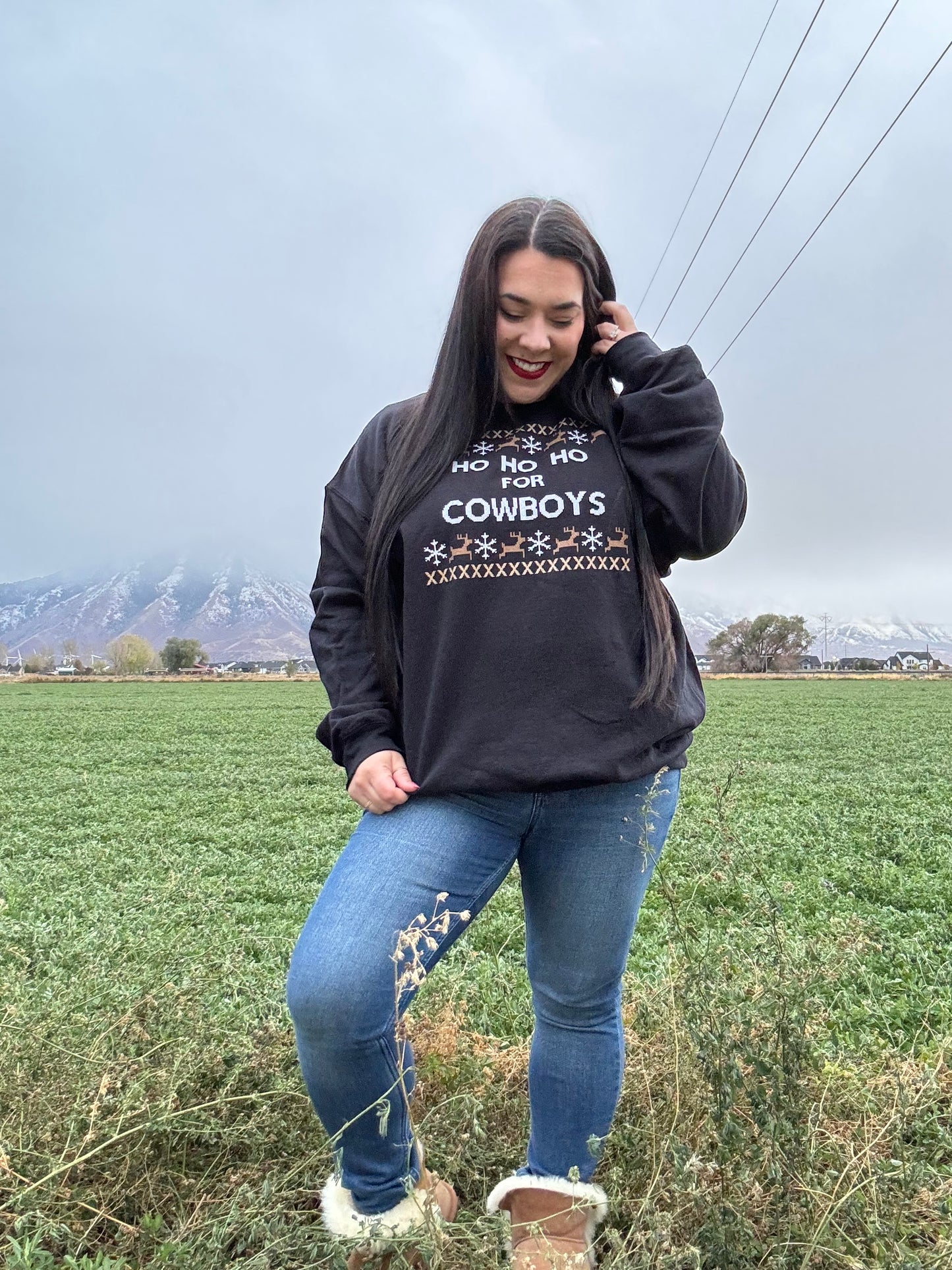 Ho ho ho for Cowboys Sweatshirt