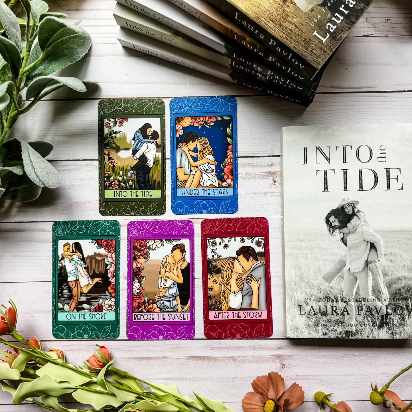 Cottonwood Cove Series by Laura Pavlov Book Titles Tarot Set