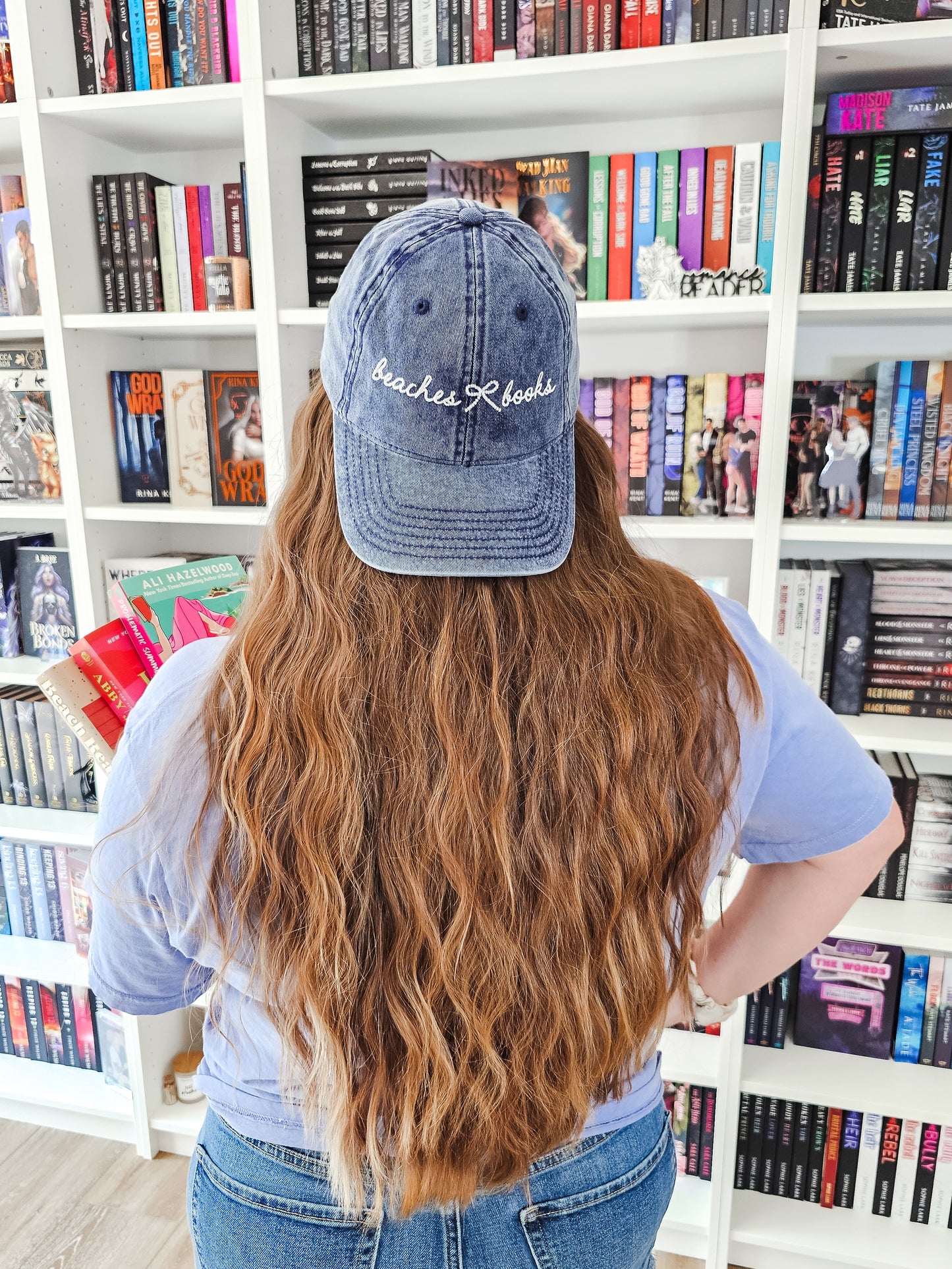 Beaches & Books Navy Vintage Hat