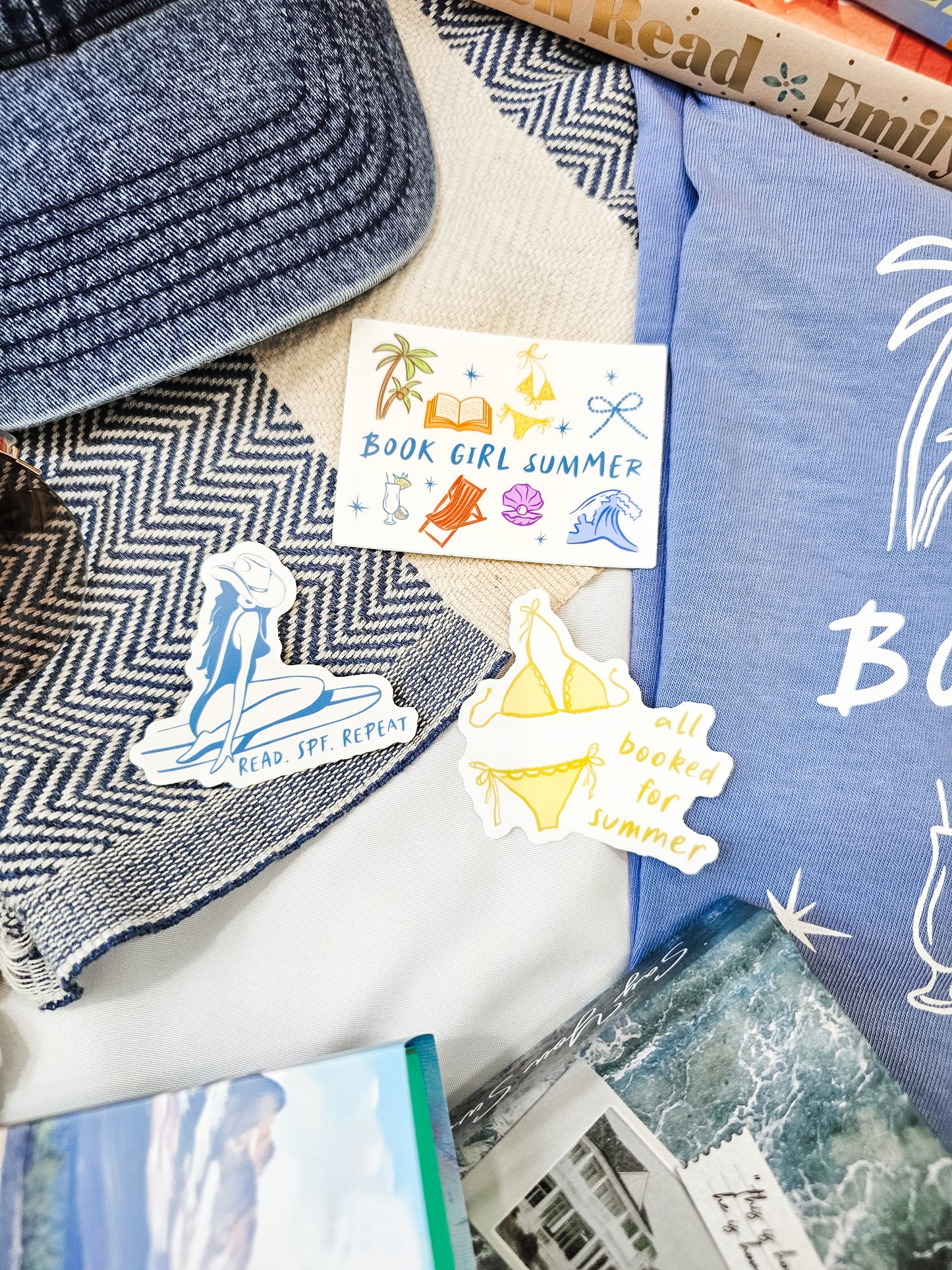 Book Girl Summer Collection sticker bundle