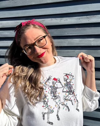 Dancing Christmas Skeletons Sweatshirt