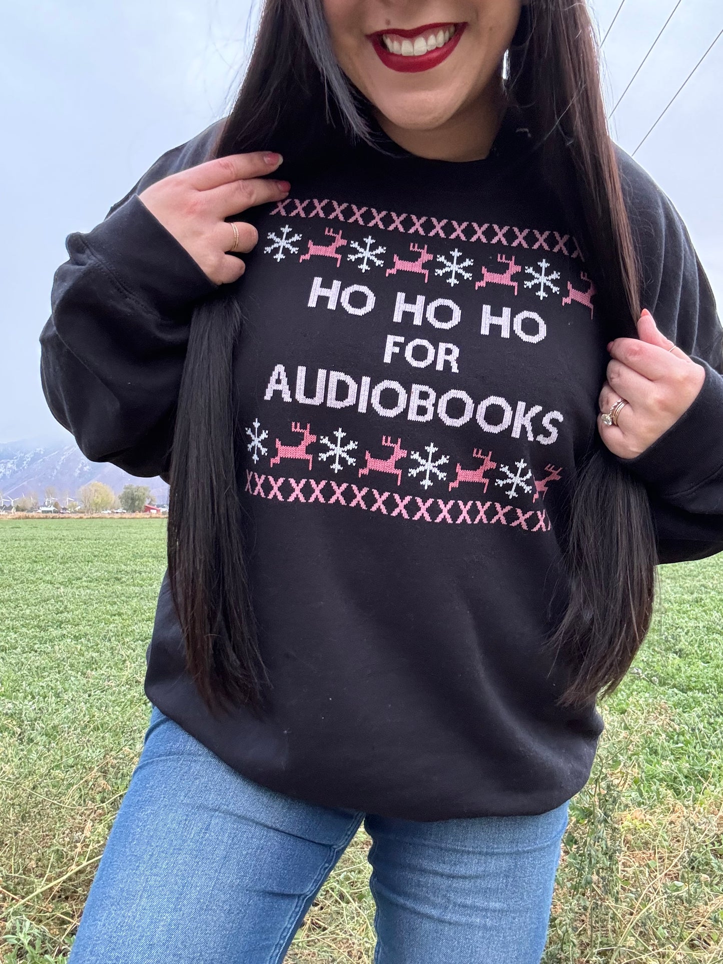 Ho ho ho for Audiobooks Sweatshirt