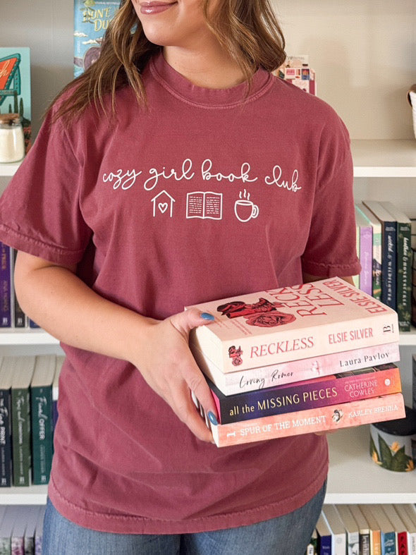 Cozy Girl Book Club heavyweight t-shirt