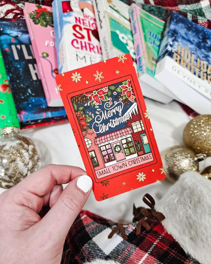Foiled Small Town Christmas Tarot Card