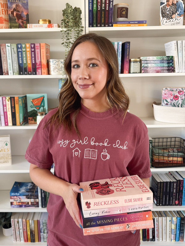 Cozy Girl Book Club heavyweight t-shirt