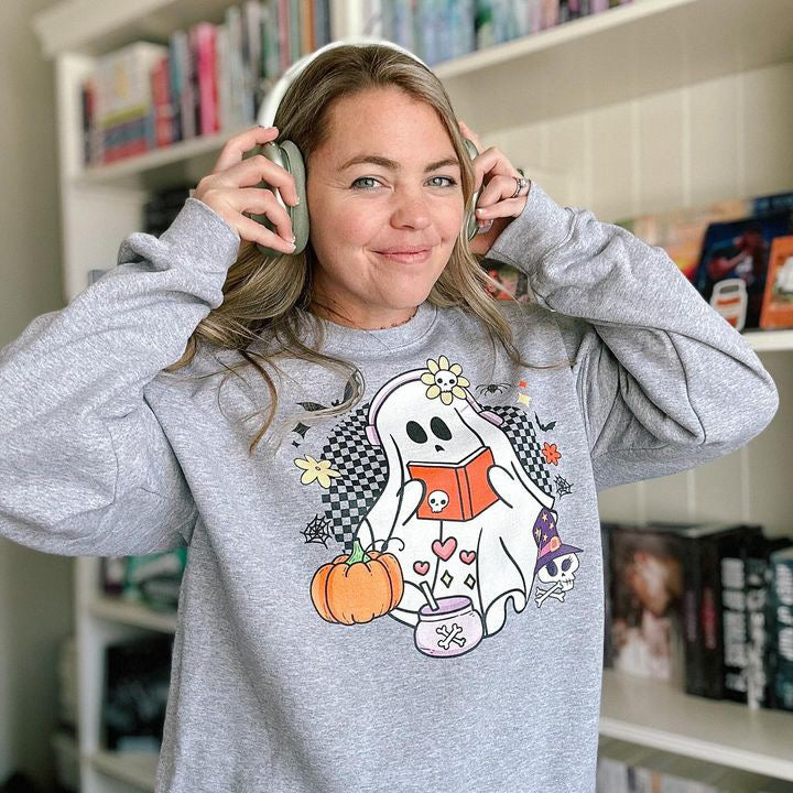 Ghost Audiobook Reader Sweatshirt
