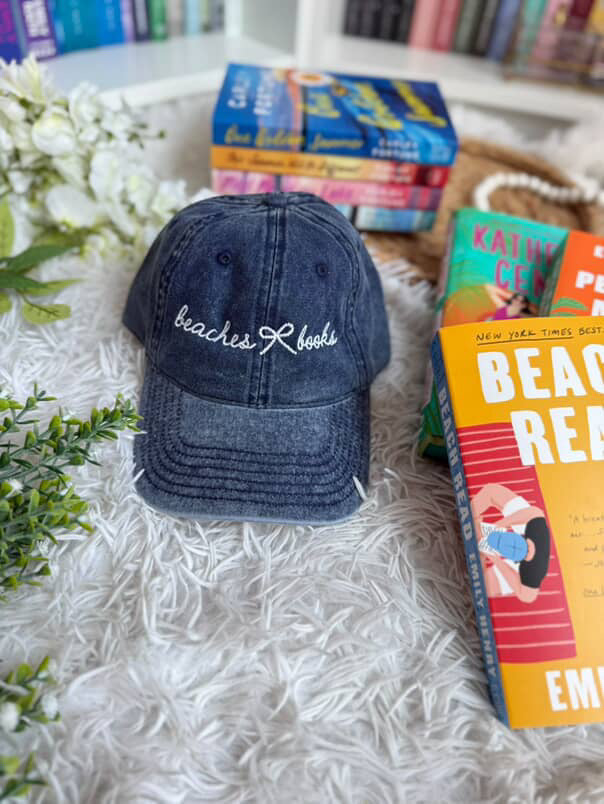 Beaches & Books Navy Vintage Hat