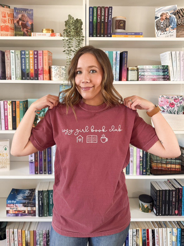 Cozy Girl Book Club heavyweight t-shirt