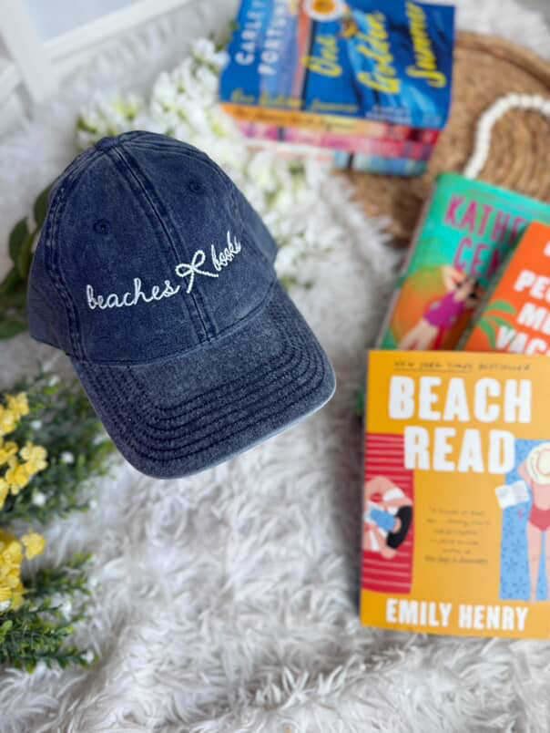 Beaches & Books Navy Vintage Hat