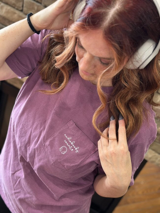 Audiobooks Count pocket t-shirt