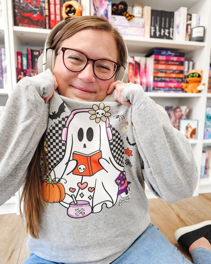 Ghost Audiobook Reader Sweatshirt