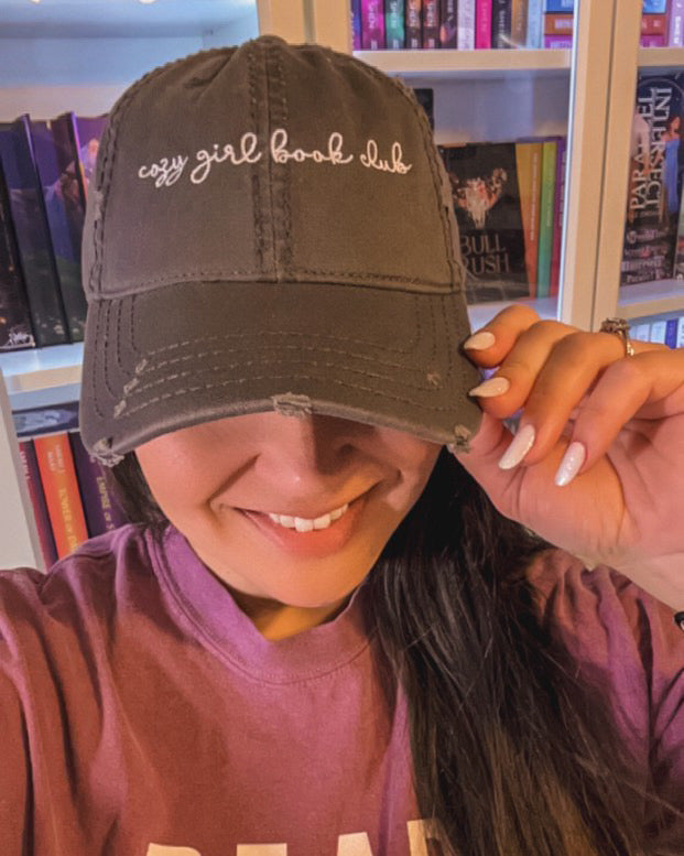 Cozy Girl Book Club Distressed Hat