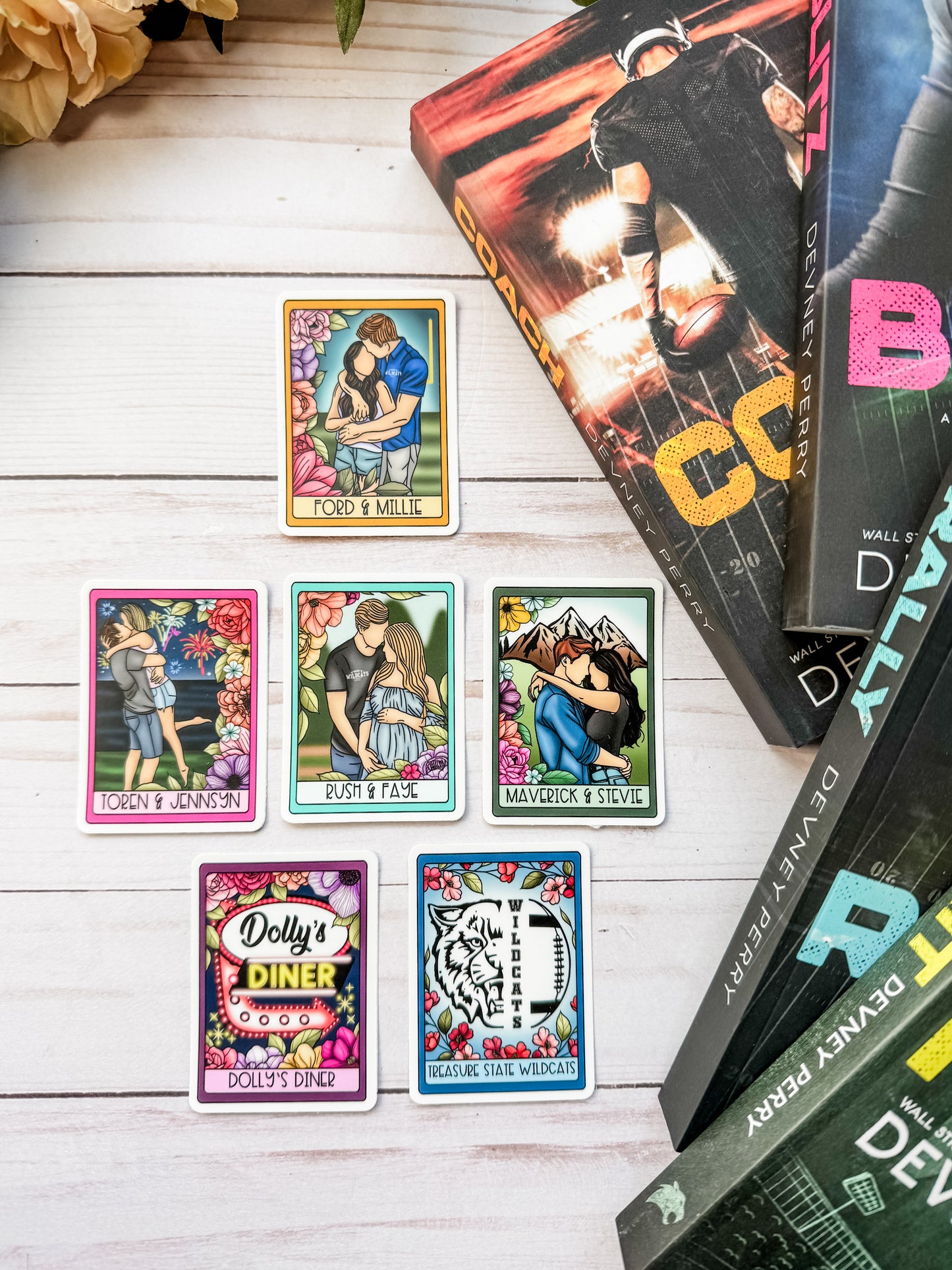 Treasure State Series by Devney Perry Tarot Sticker Set