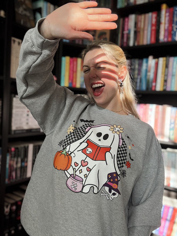 Ghost Audiobook Reader Sweatshirt