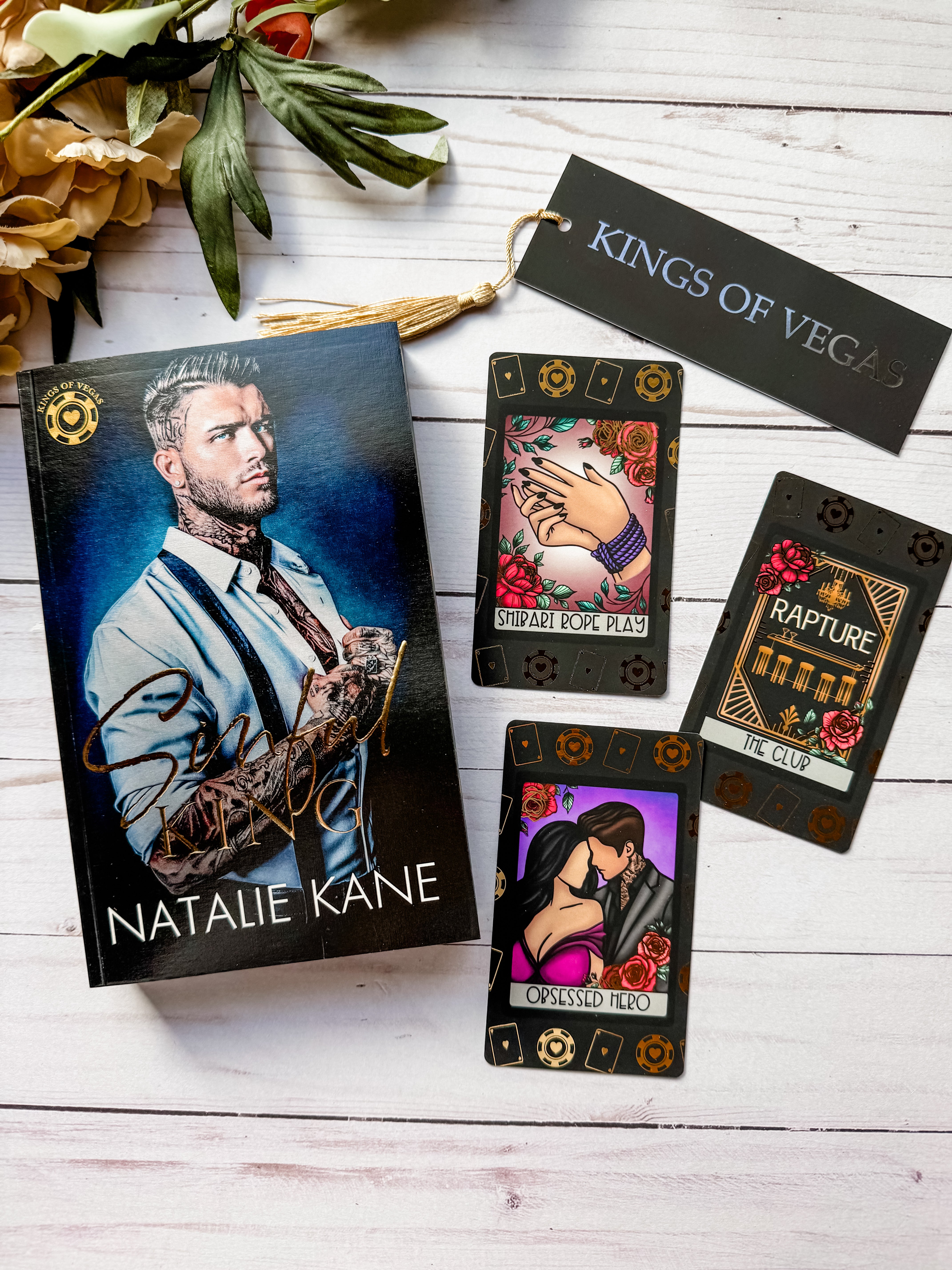 Sinful King by Natalie Kane FOILED Tarot Set & Bookmark (LIMITED