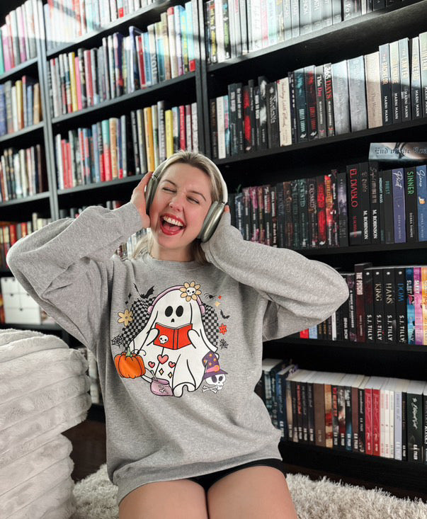 Ghost Audiobook Reader Sweatshirt