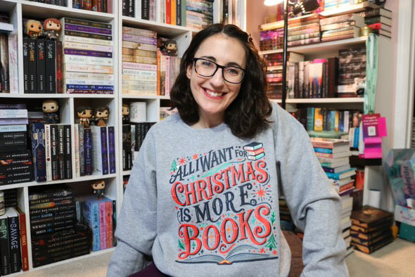 All I Want for Christmas is More Books Sweatshirt