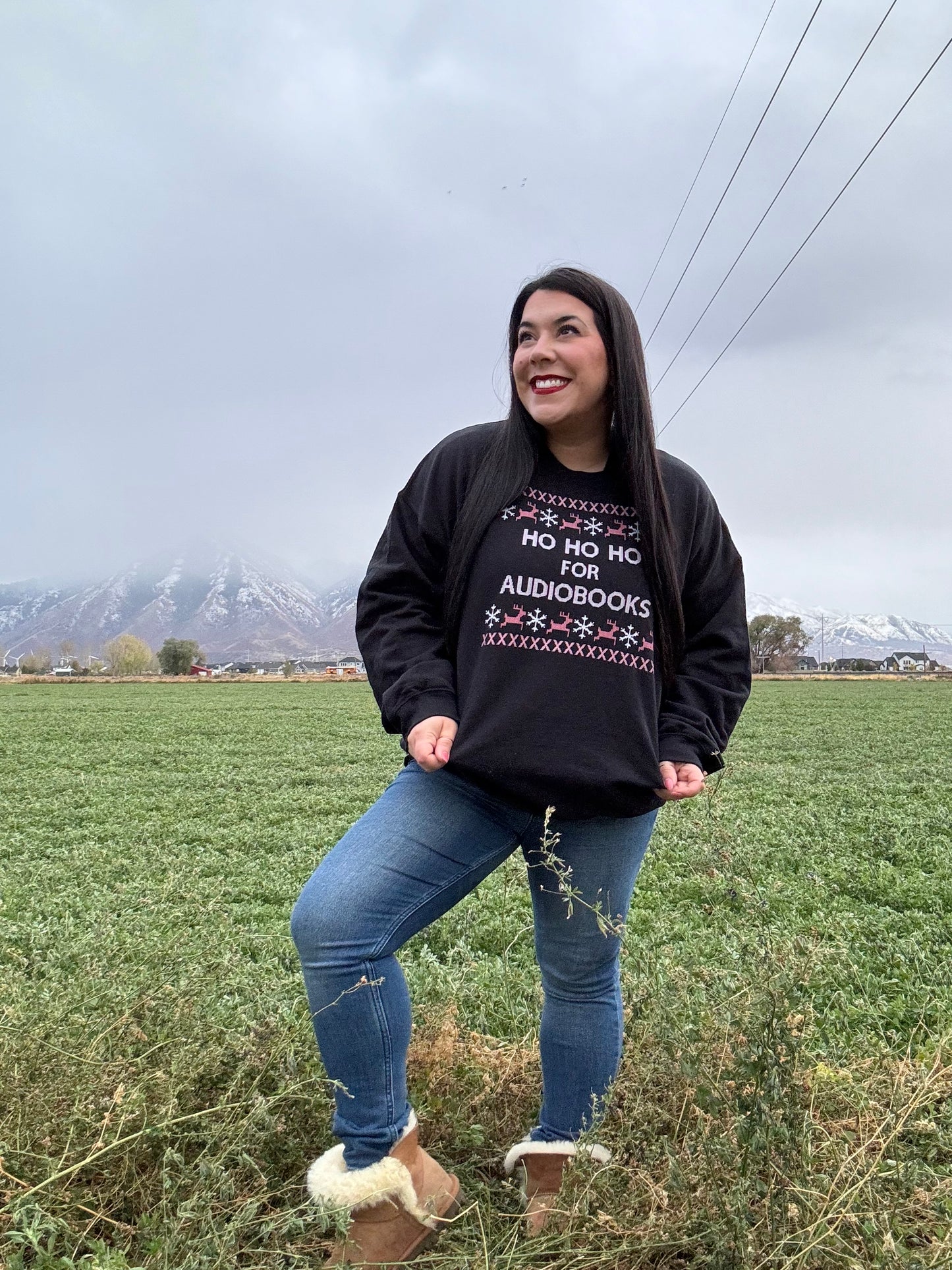 Ho ho ho for Audiobooks Sweatshirt