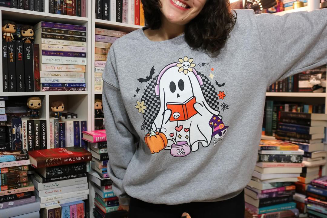 Ghost Audiobook Reader Sweatshirt