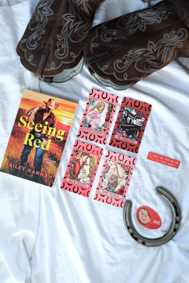 Seeing Red by Bailey Hannah Foiled Tarot Set