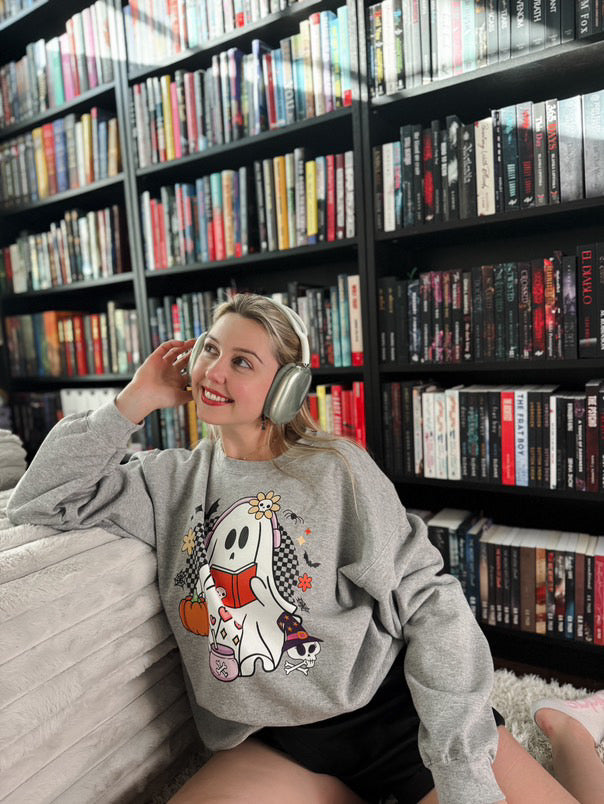 Ghost Audiobook Reader Sweatshirt