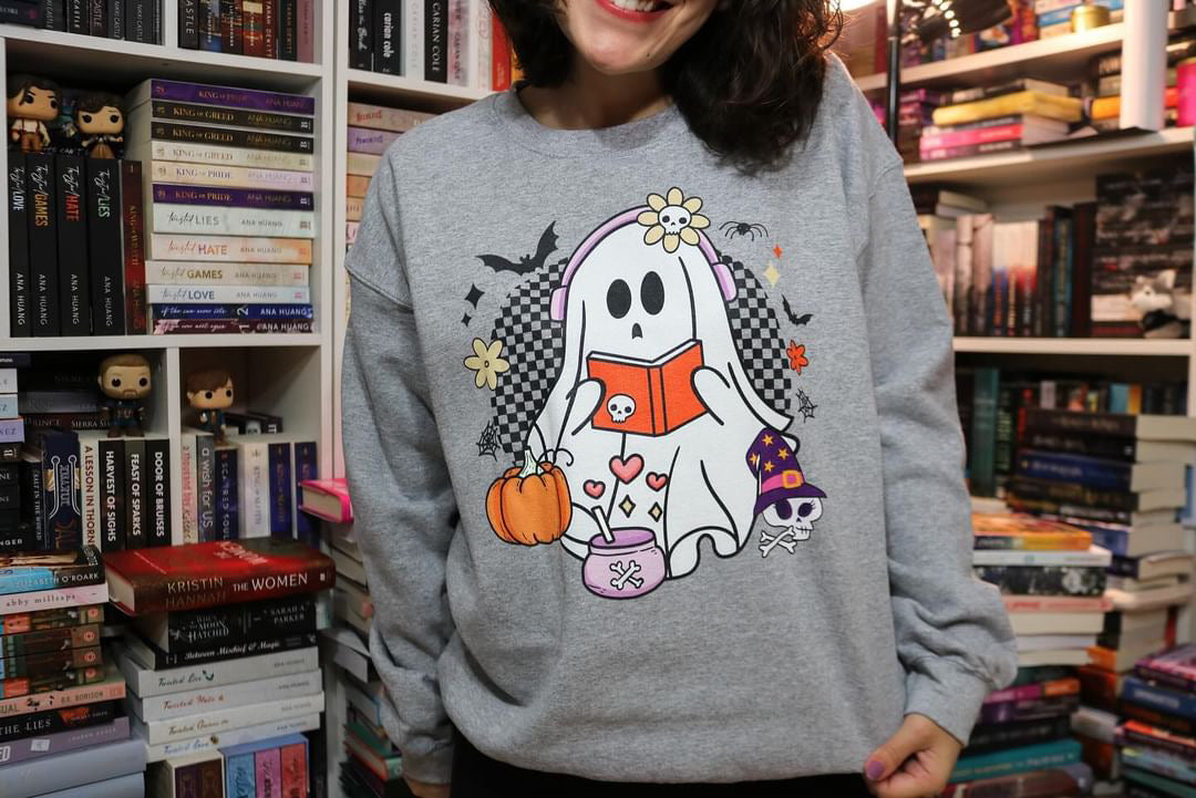 Ghost Audiobook Reader Sweatshirt