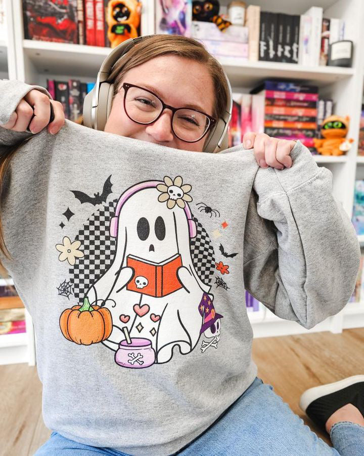 Ghost Audiobook Reader Sweatshirt