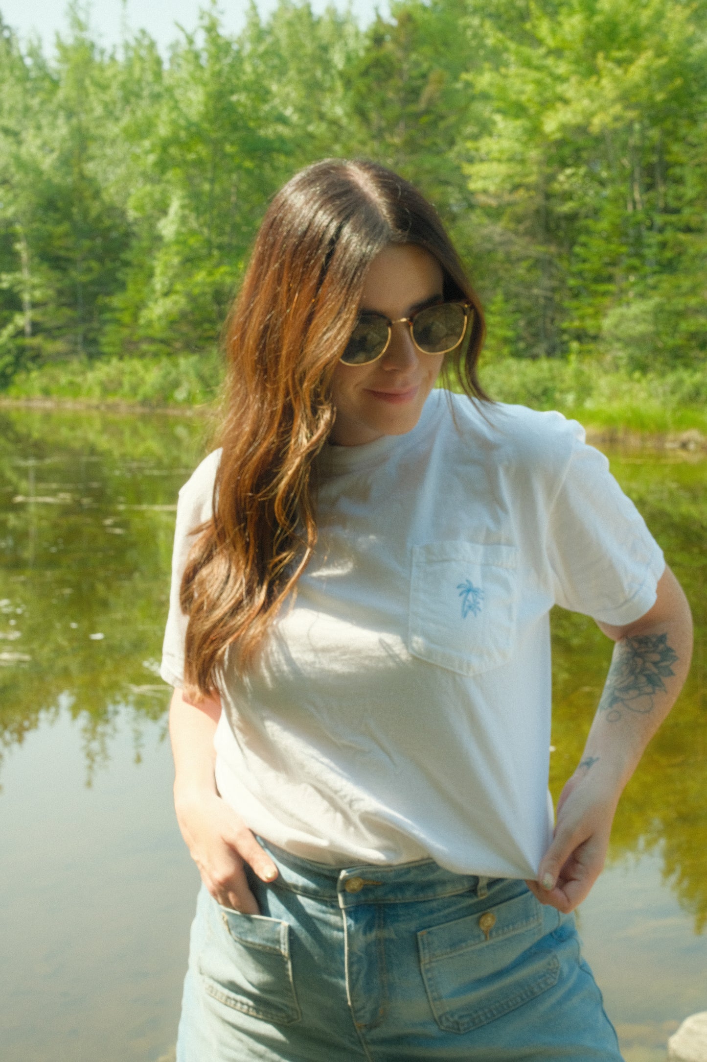 Summer Book Club pocket t-shirt