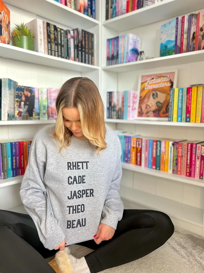 Elsie Silver Rhett Cade Jasper Theo Beau / Chesnut Springs Boys Names Unisex Sweatshirt