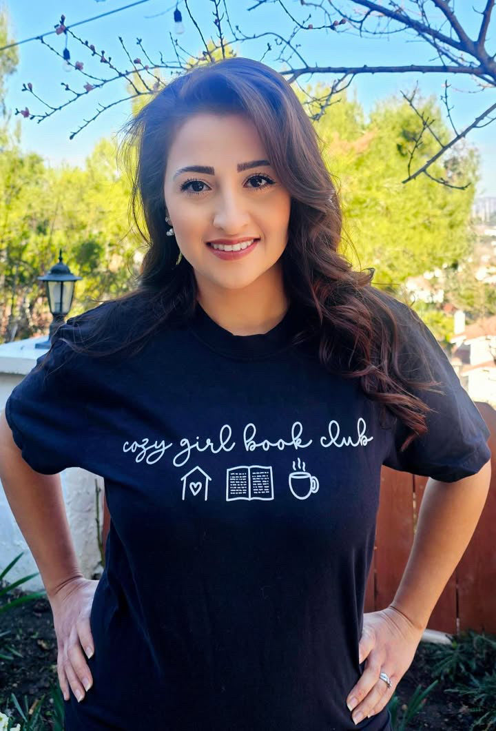 Cozy Girl Book Club heavyweight t-shirt