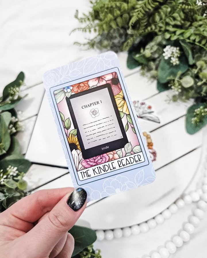 The Kindle Reader Tarot Card