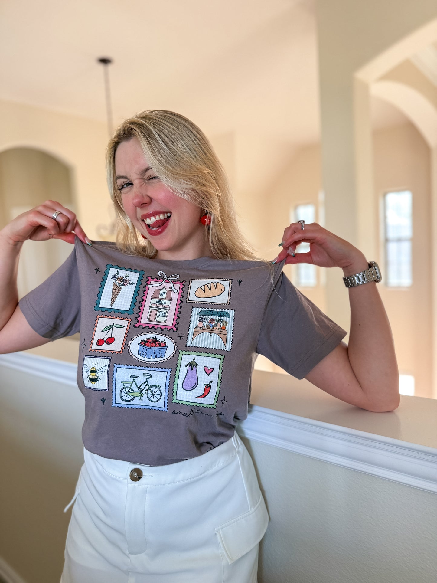 Small Town Postage Stamps t-shirt