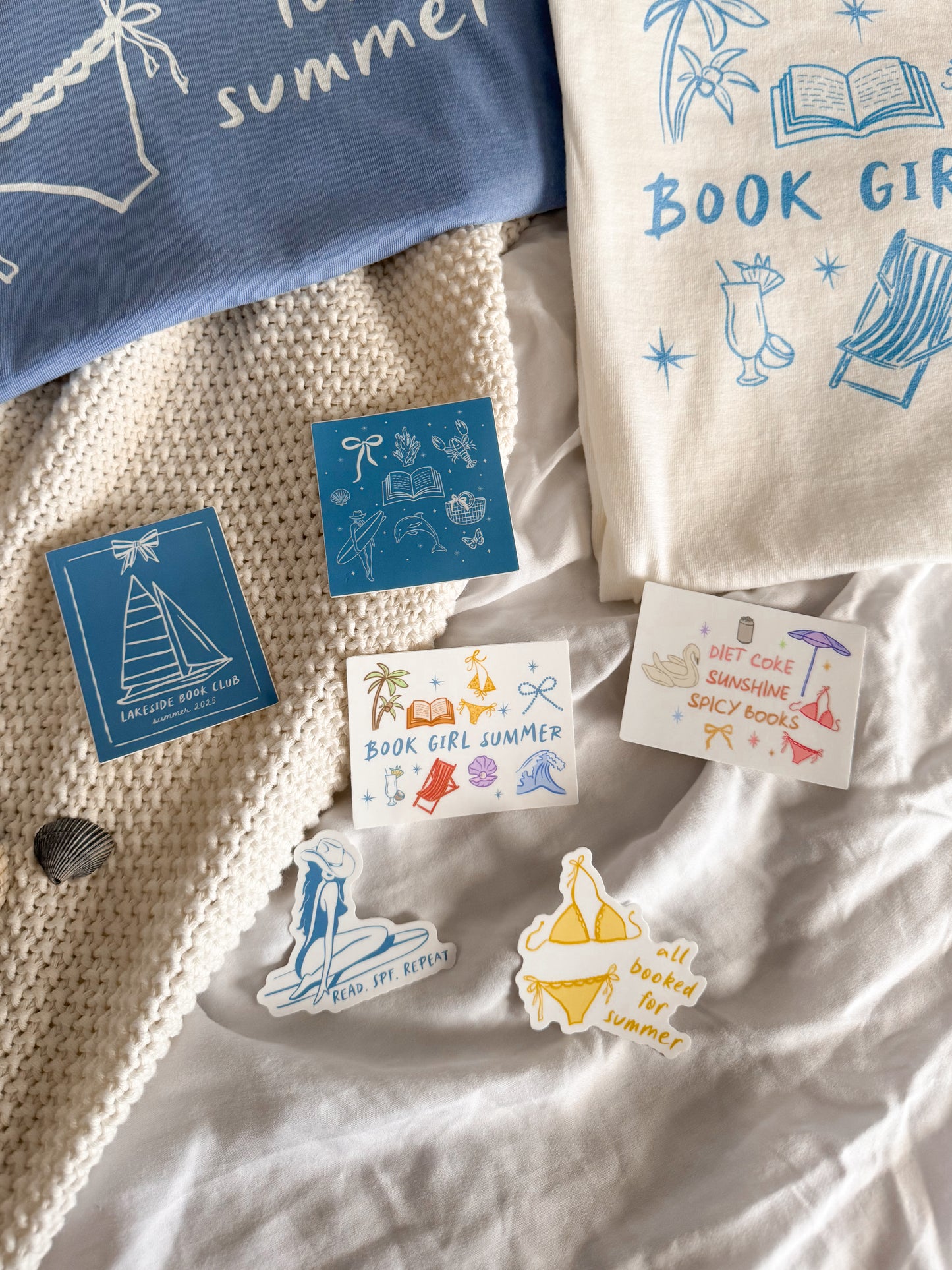 Book Girl Summer Collection sticker bundle