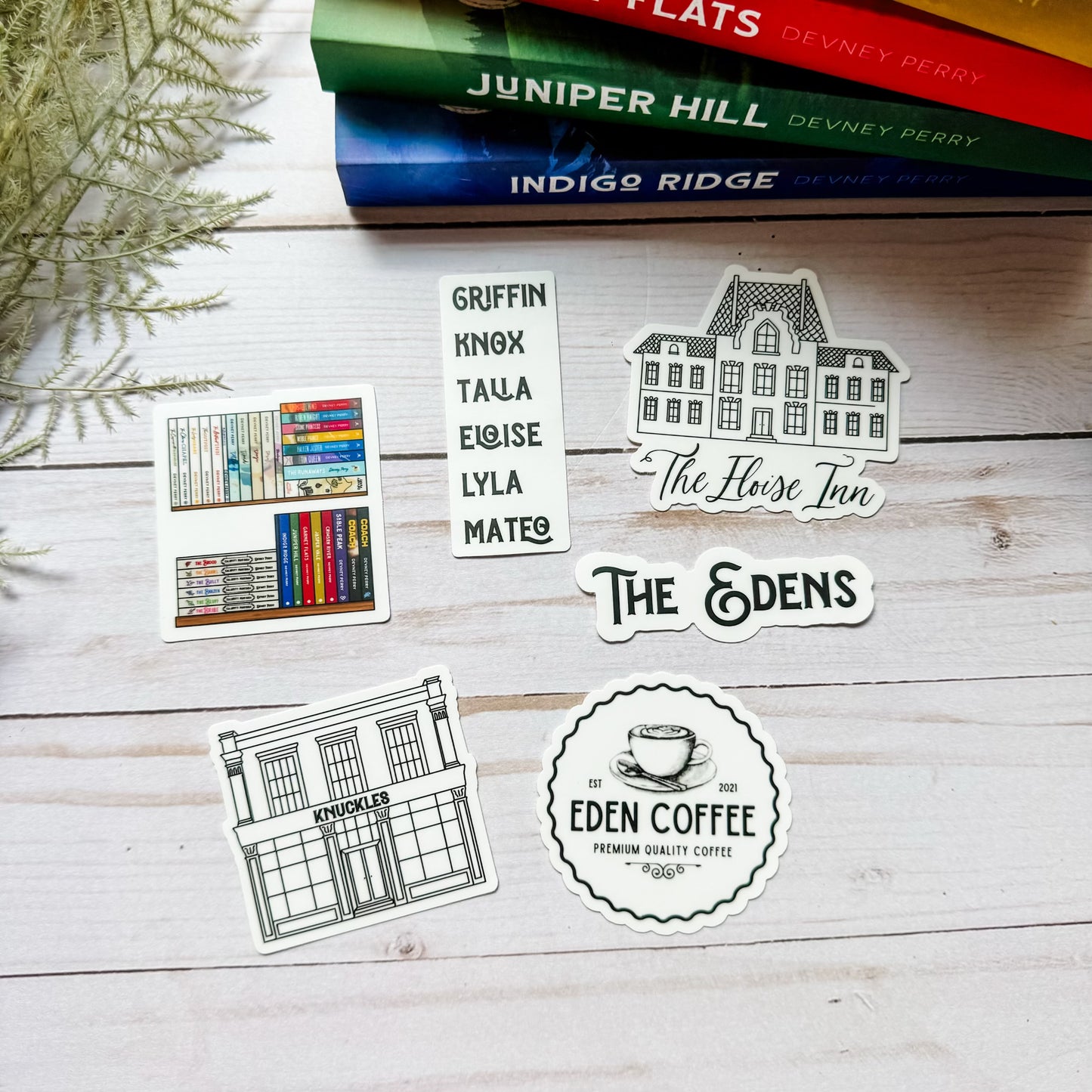 Devney Perry The Edens Sticker Set