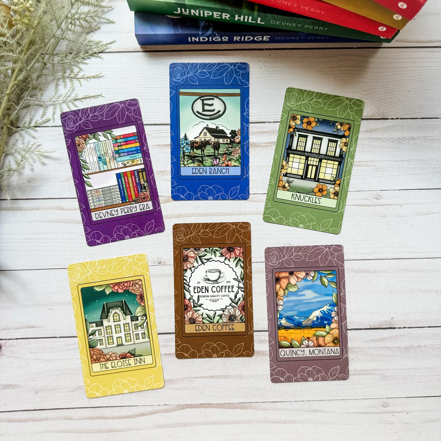 The Edens by Devney Perry Book Locations Tarot Set