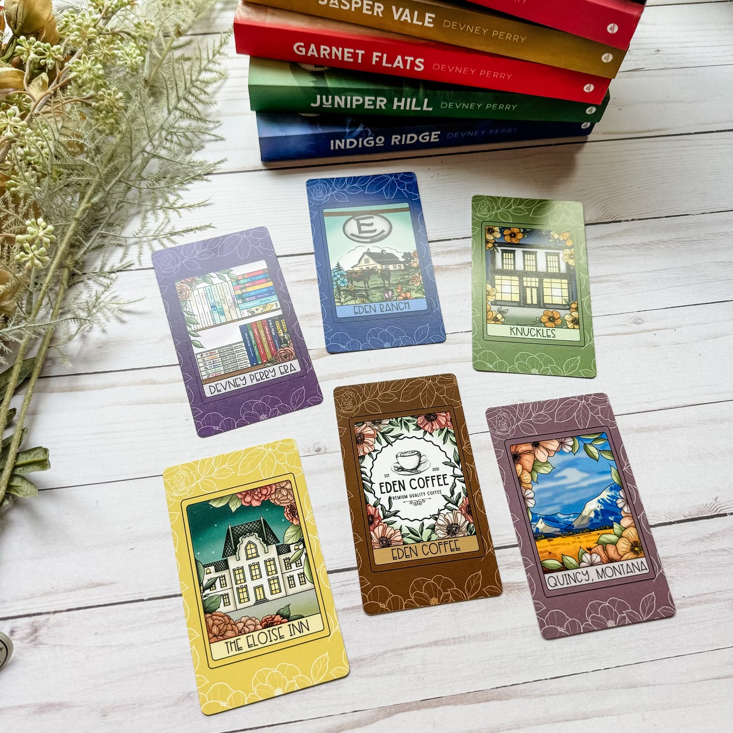 The Edens by Devney Perry Book Locations Tarot Set