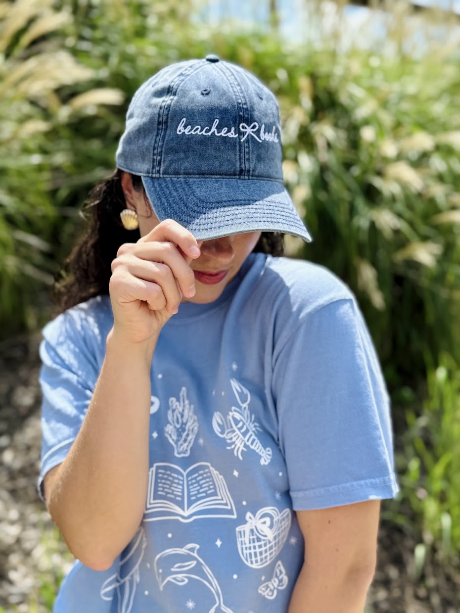 Beaches & Books Navy Vintage Hat