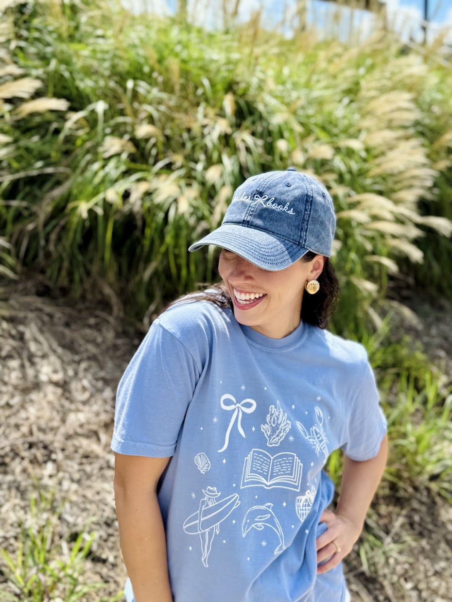 Beaches & Books Navy Vintage Hat
