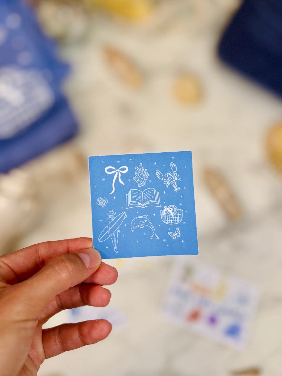 Book Girl Summer Collection sticker bundle