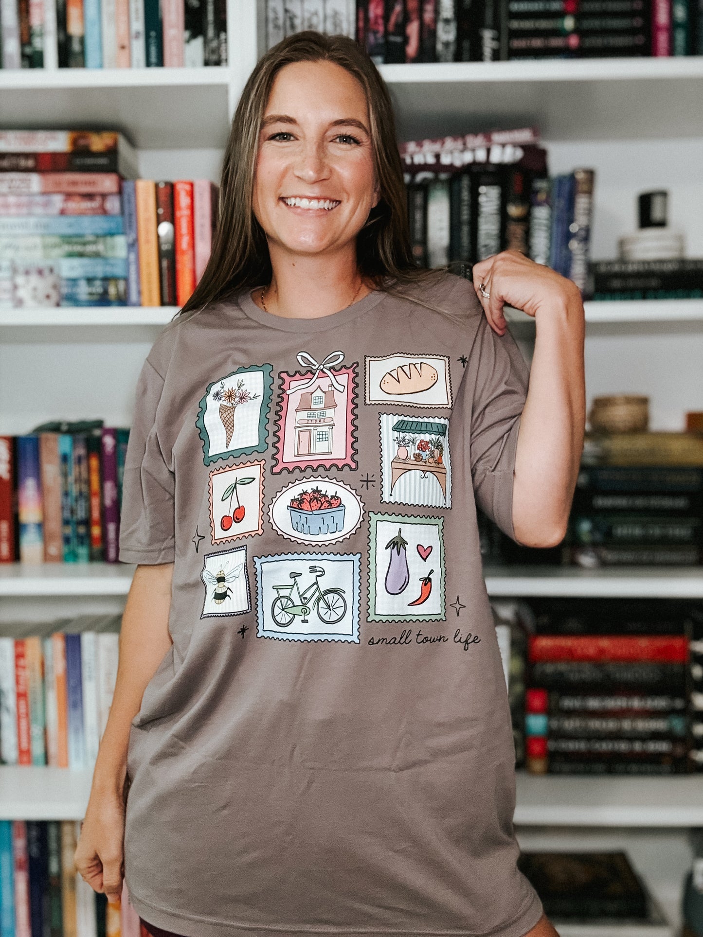 Small Town Postage Stamps t-shirt