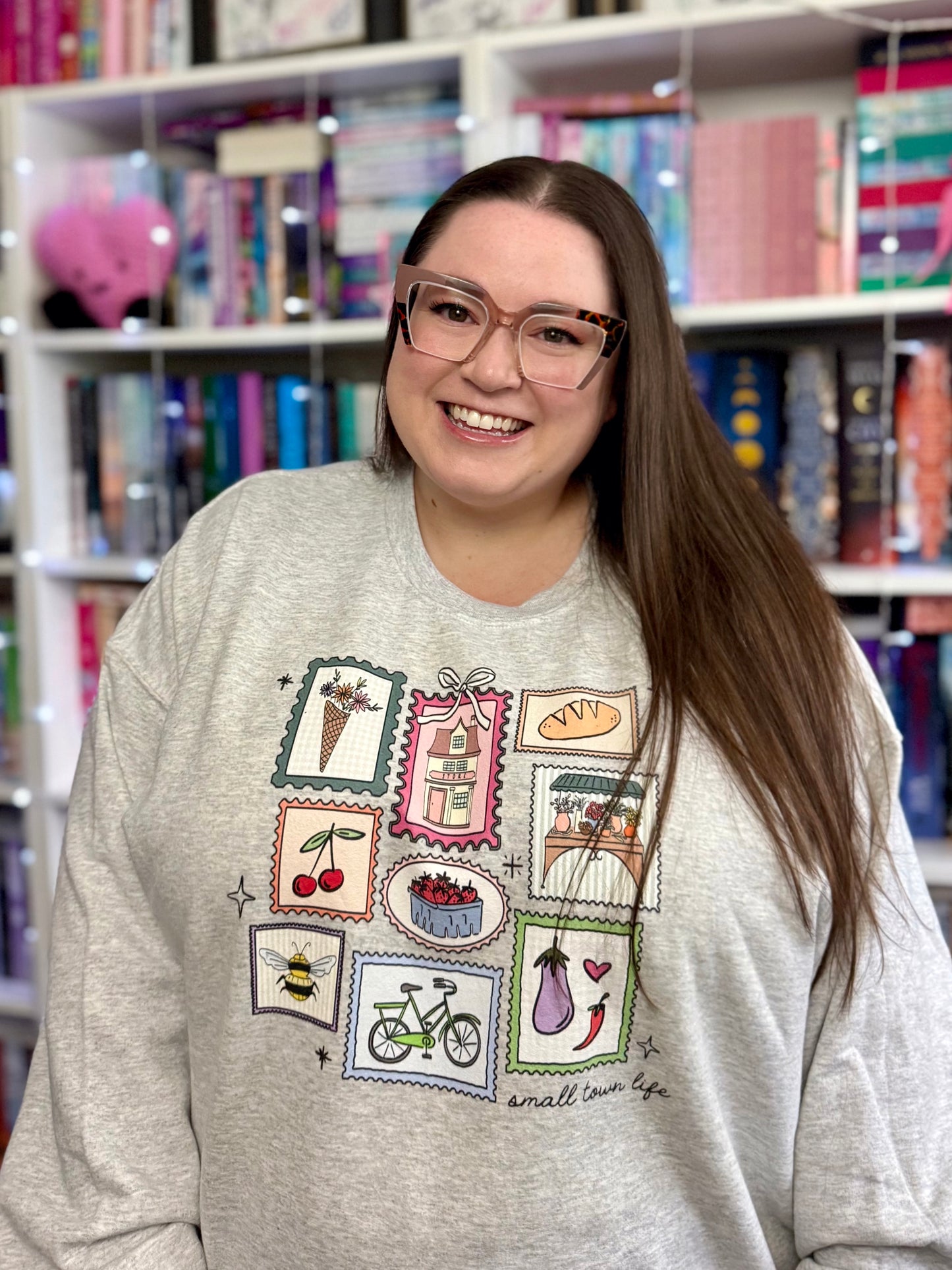 Small Town Postage Stamps Sweatshirt
