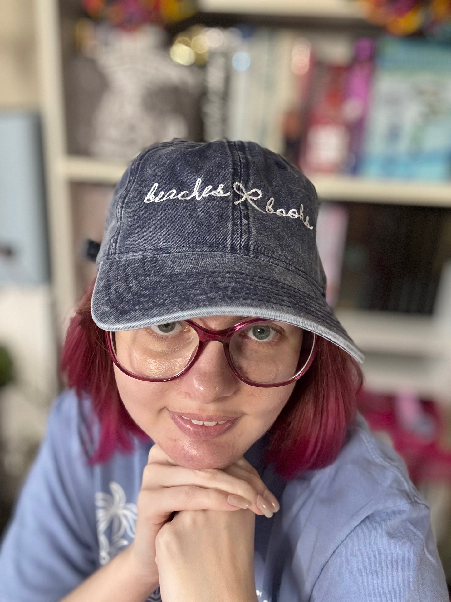 Beaches & Books Navy Vintage Hat