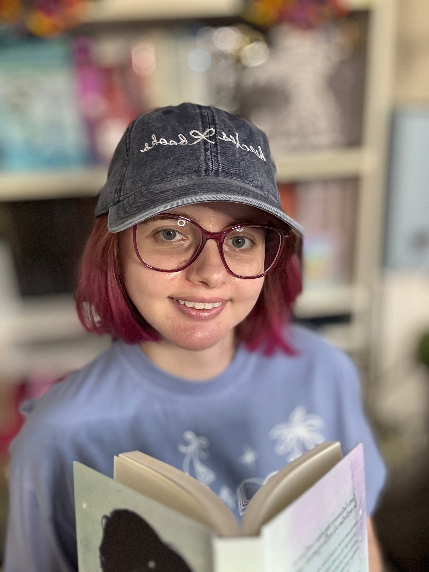 Beaches & Books Navy Vintage Hat