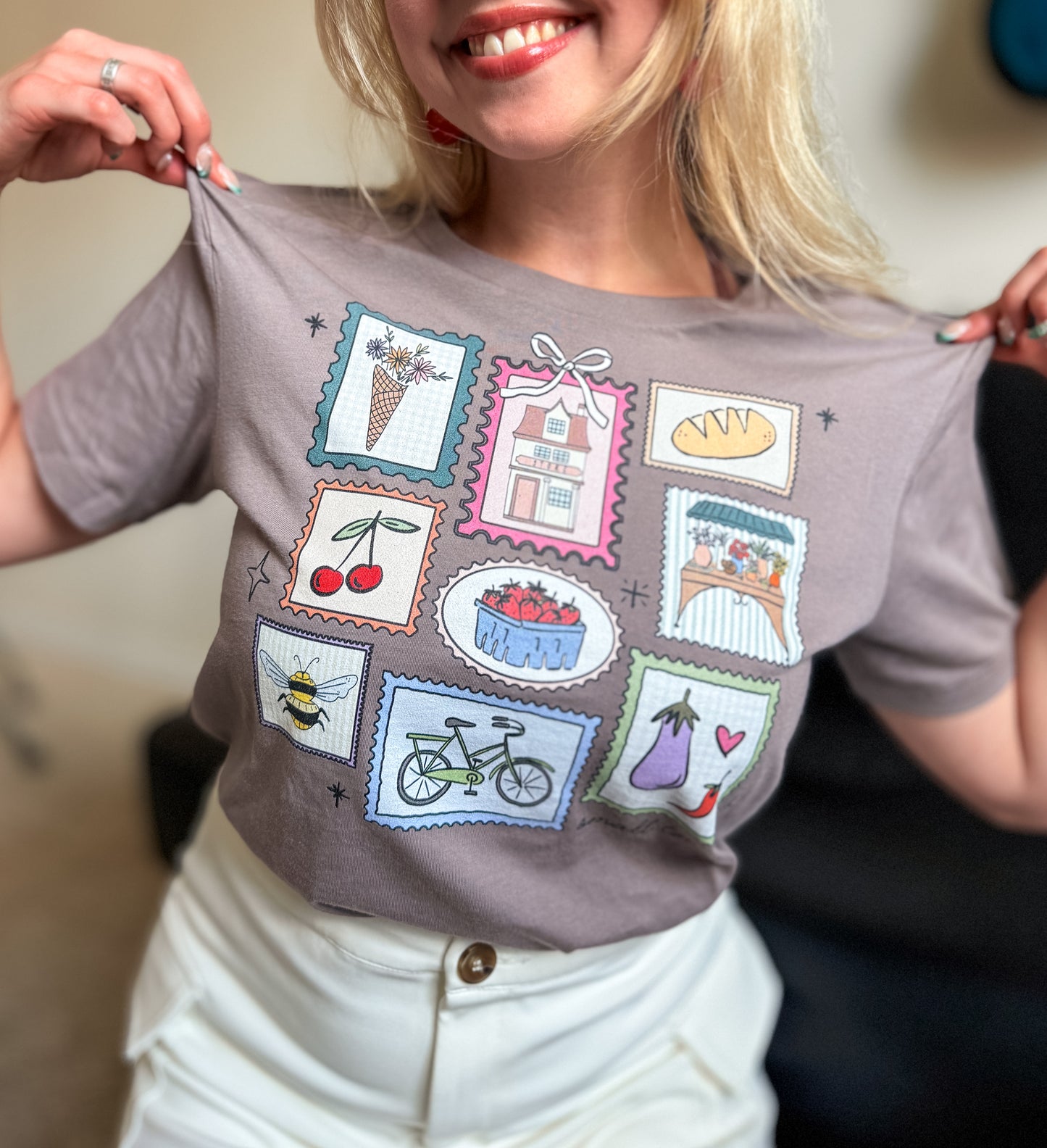 Small Town Postage Stamps t-shirt