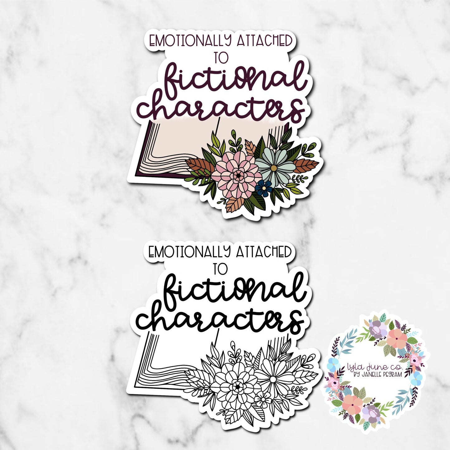 Emotionally attached to fictional characters sticker