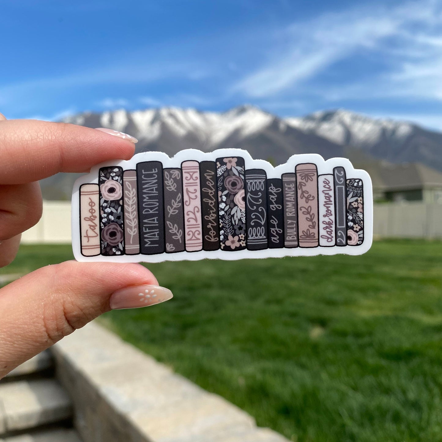 Dark Romance Book Shelf sticker