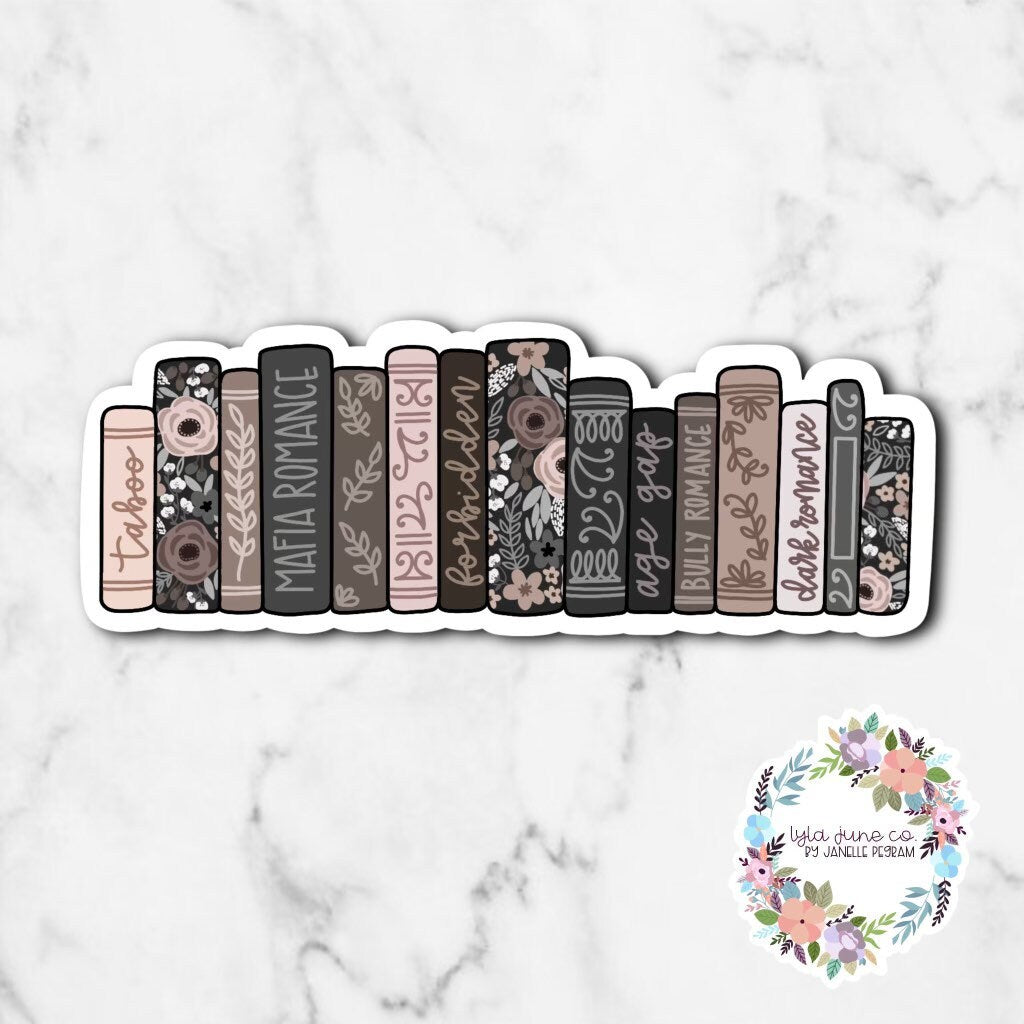 Dark Romance Book Shelf sticker
