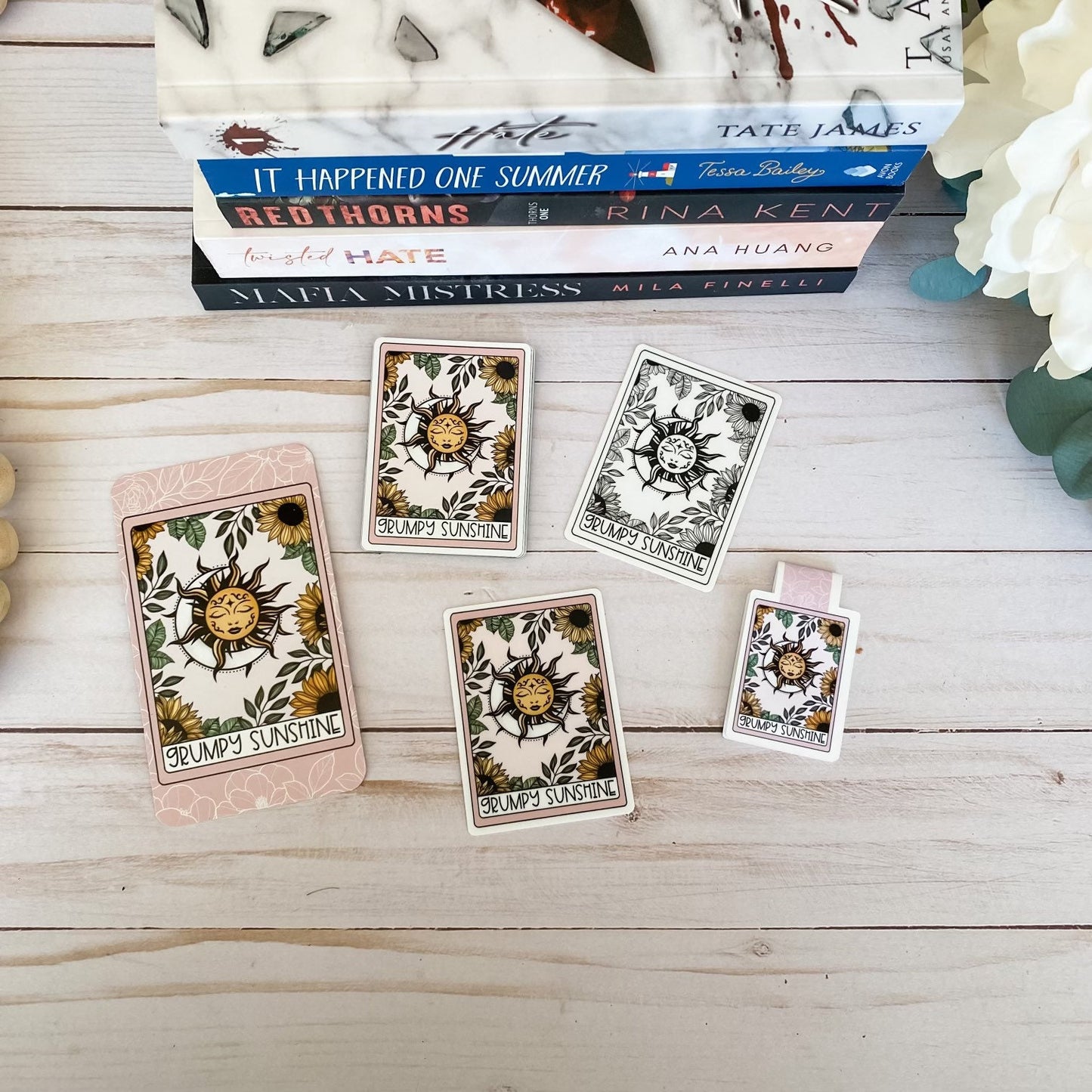 Grumpy Sunshine Tarot Card sticker
