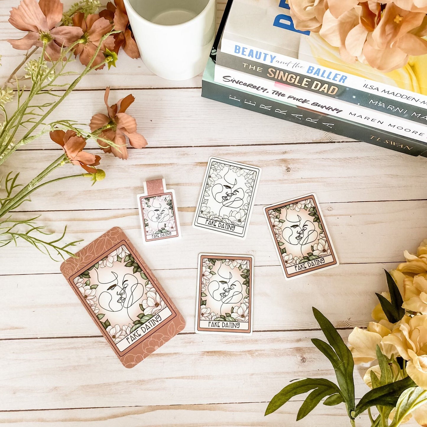 Fake Dating Tarot Card Book magnet